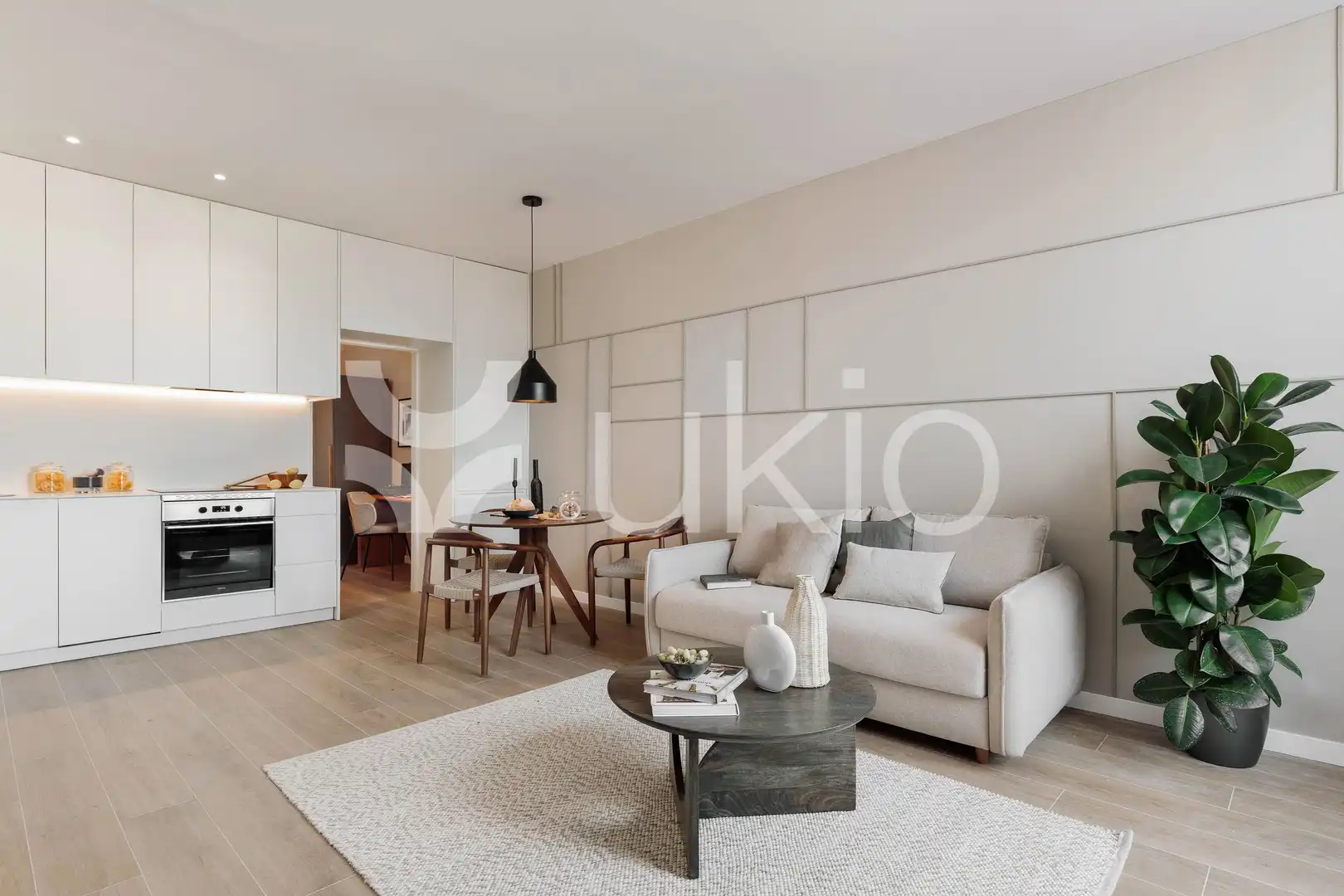 Sala d'estar de Àtic de lloguer en Barcelona amb Aire condicionat, Calefacció i Terrassa