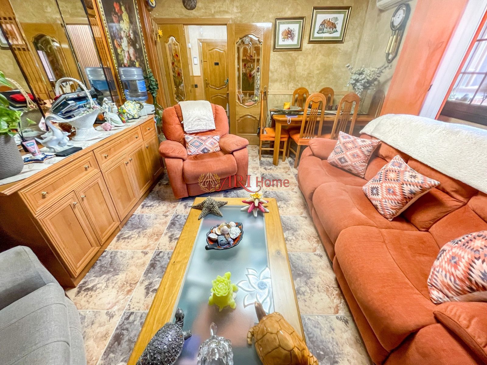 Living room of Flat for sale in  Madrid Capital  with Air Conditioner, Heating and Alarm