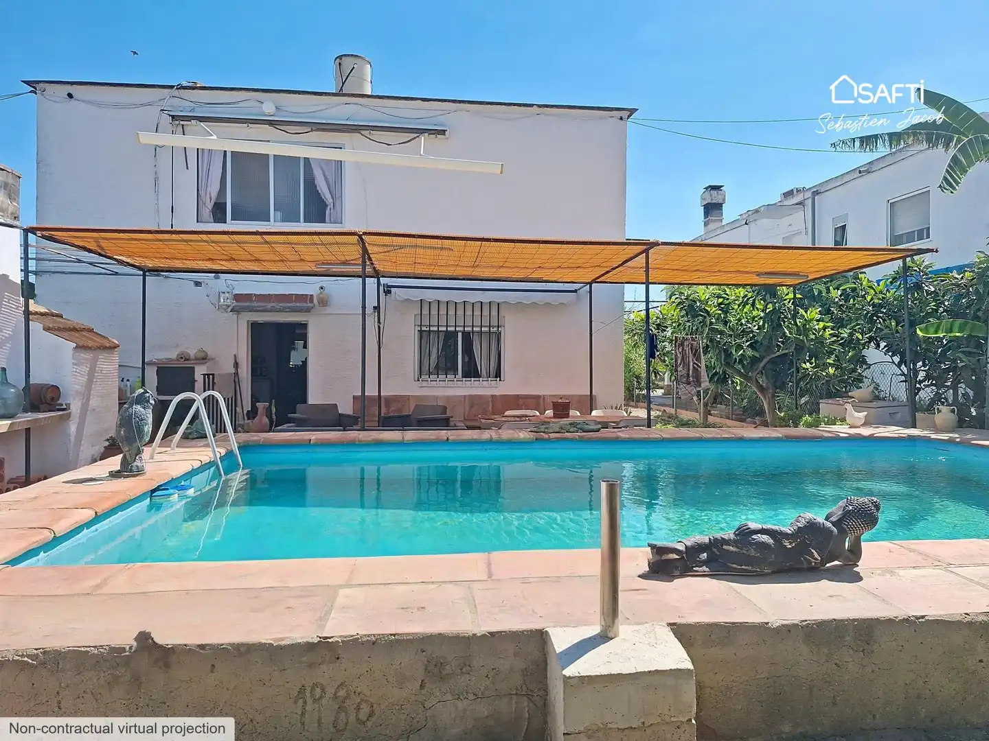 Piscina de Finca rústica en venta en Oliva con Calefacción, Terraza y Piscina