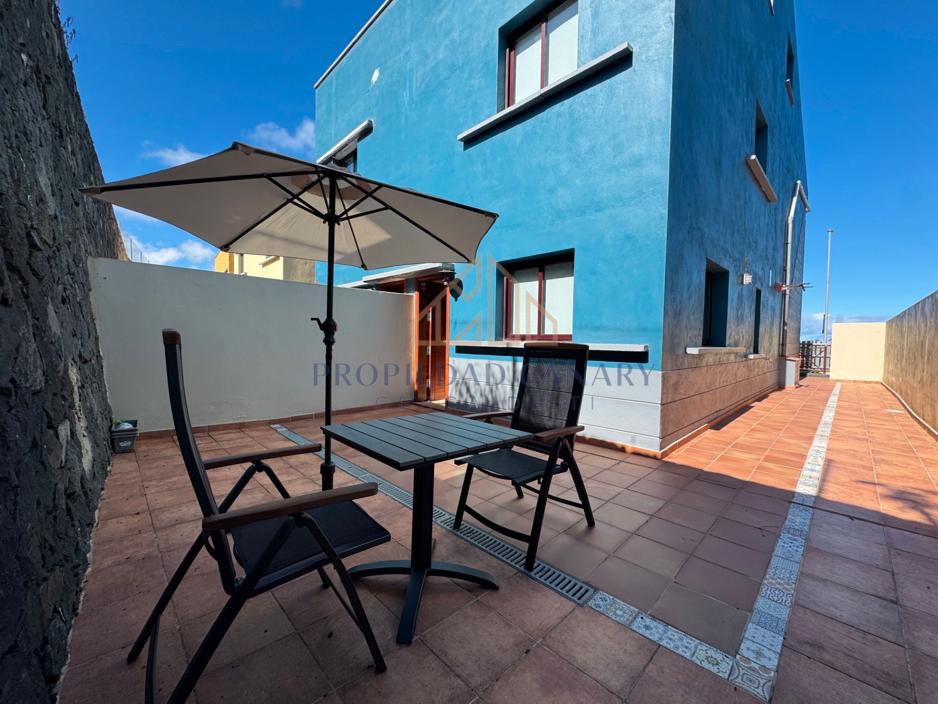 Terrassa de Casa adosada de lloguer en La Orotava amb Jardí privat, Terrassa i Moblat