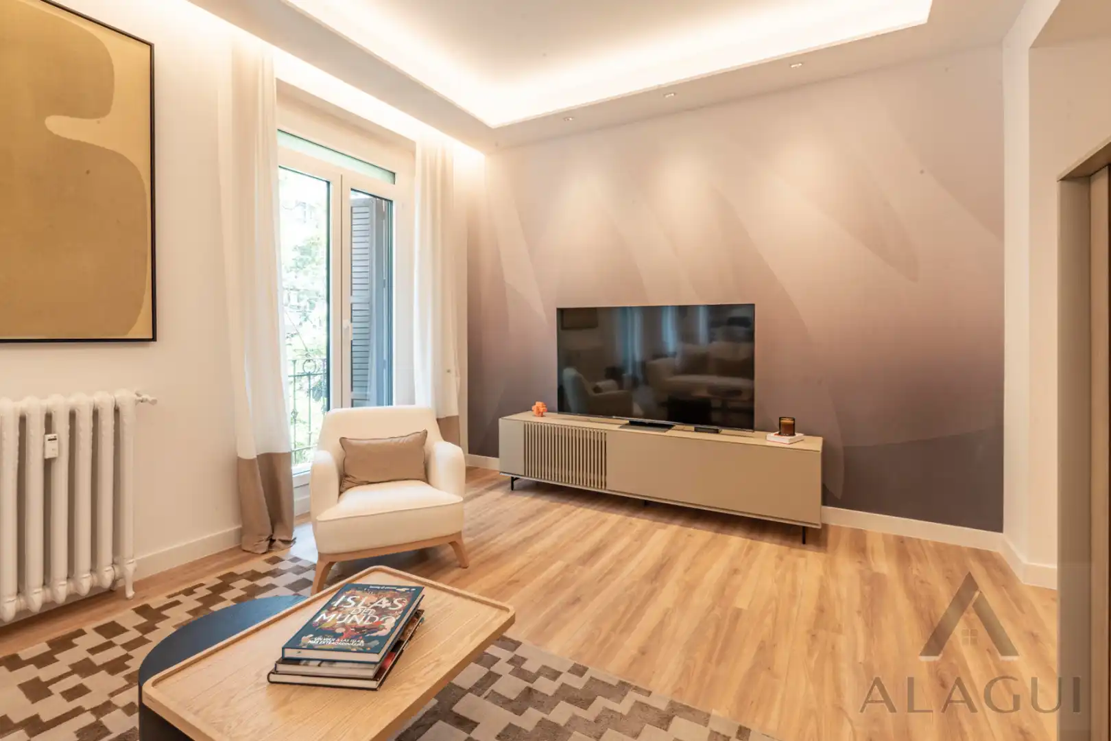 Wohnzimmer von Wohnung zum Verkauf in Madrid mit Klimaanlage, Heizung und Möbliert