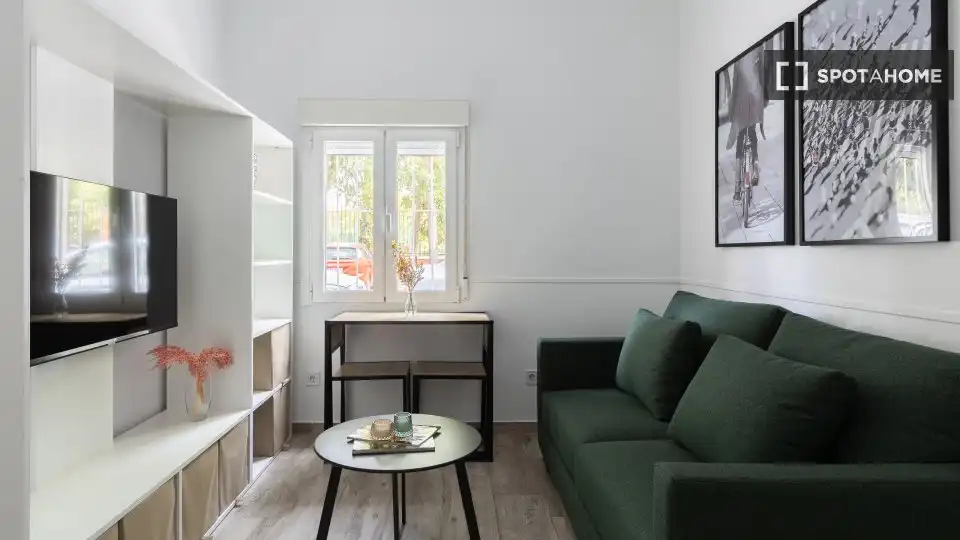 Sala de estar de Piso de alquiler en Getafe con Aire acondicionado, Calefacción y Amueblado