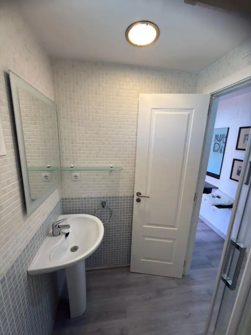 Bany de Apartament en venda en Dénia amb Aire condicionat, Jardí privat i Terrassa