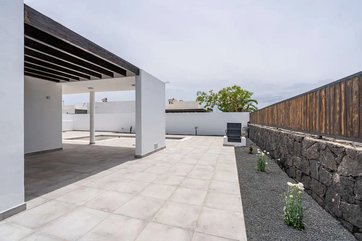 Terraza de Casa o chalet en venta en Yaiza con Jardín privado, Terraza y Piscina