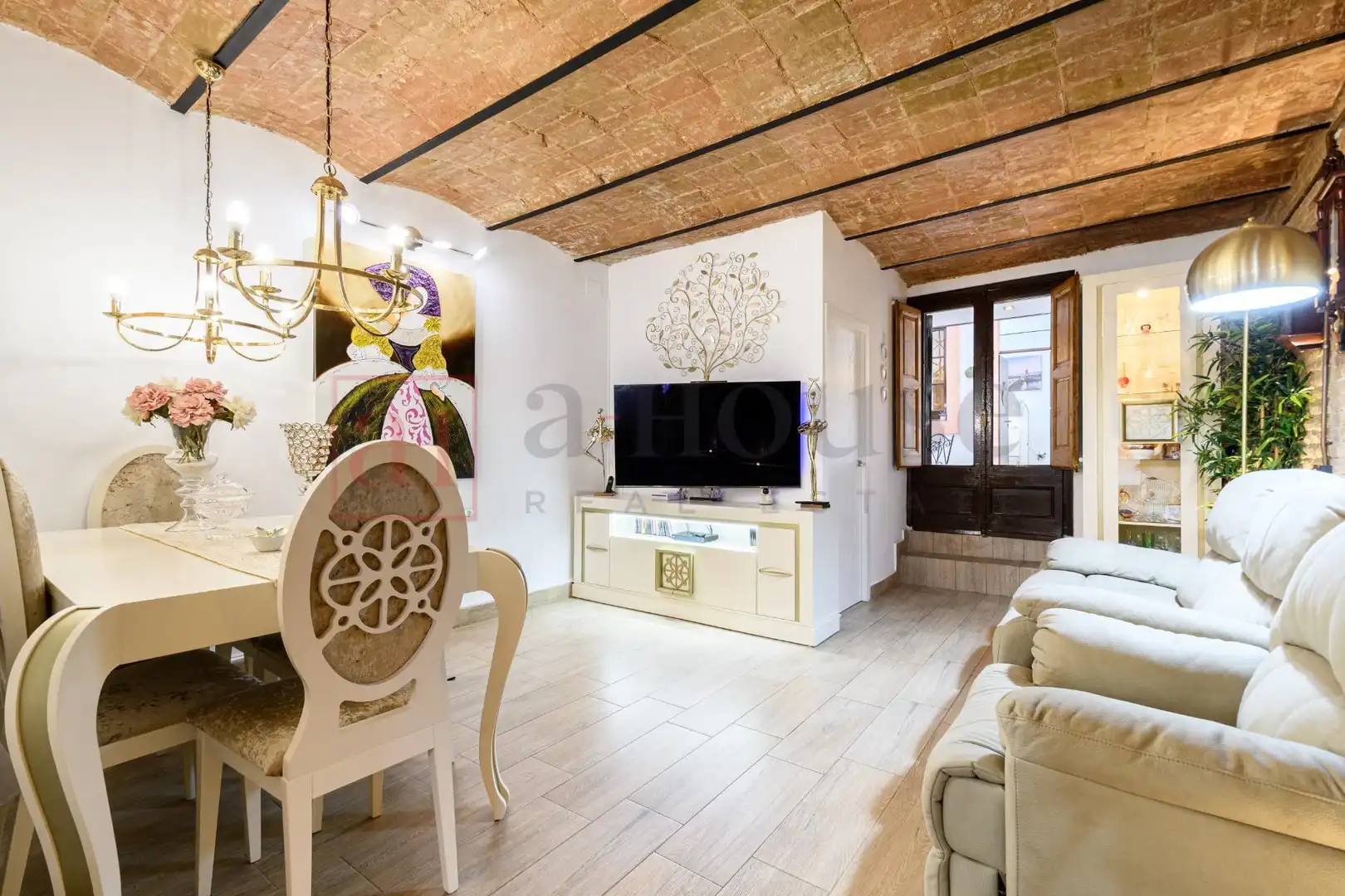 Sala d'estar de Dúplex en venda en Barcelona amb Aire condicionat, Calefacció i Jardí privat