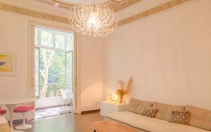 Living room of Apartment for sale in  Barcelona Capital  with Air Conditioner and Balcony