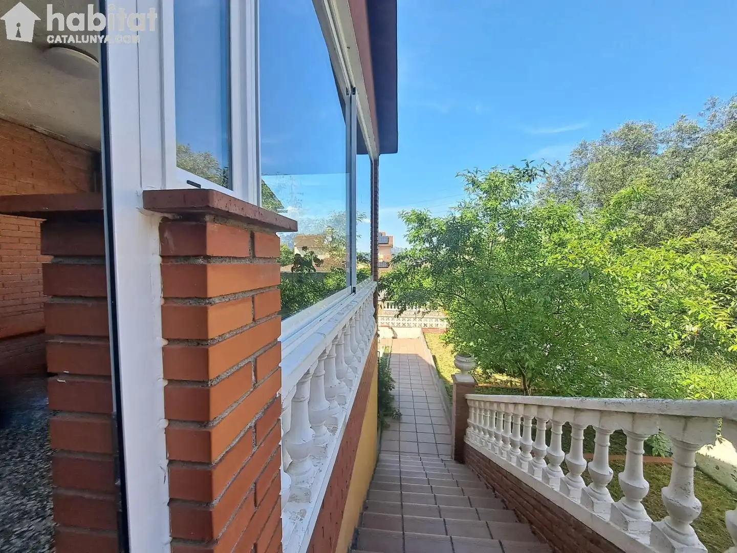 Balcony of Houses for sale in Masquefa  with Air Conditioner, Heating and Private garden
