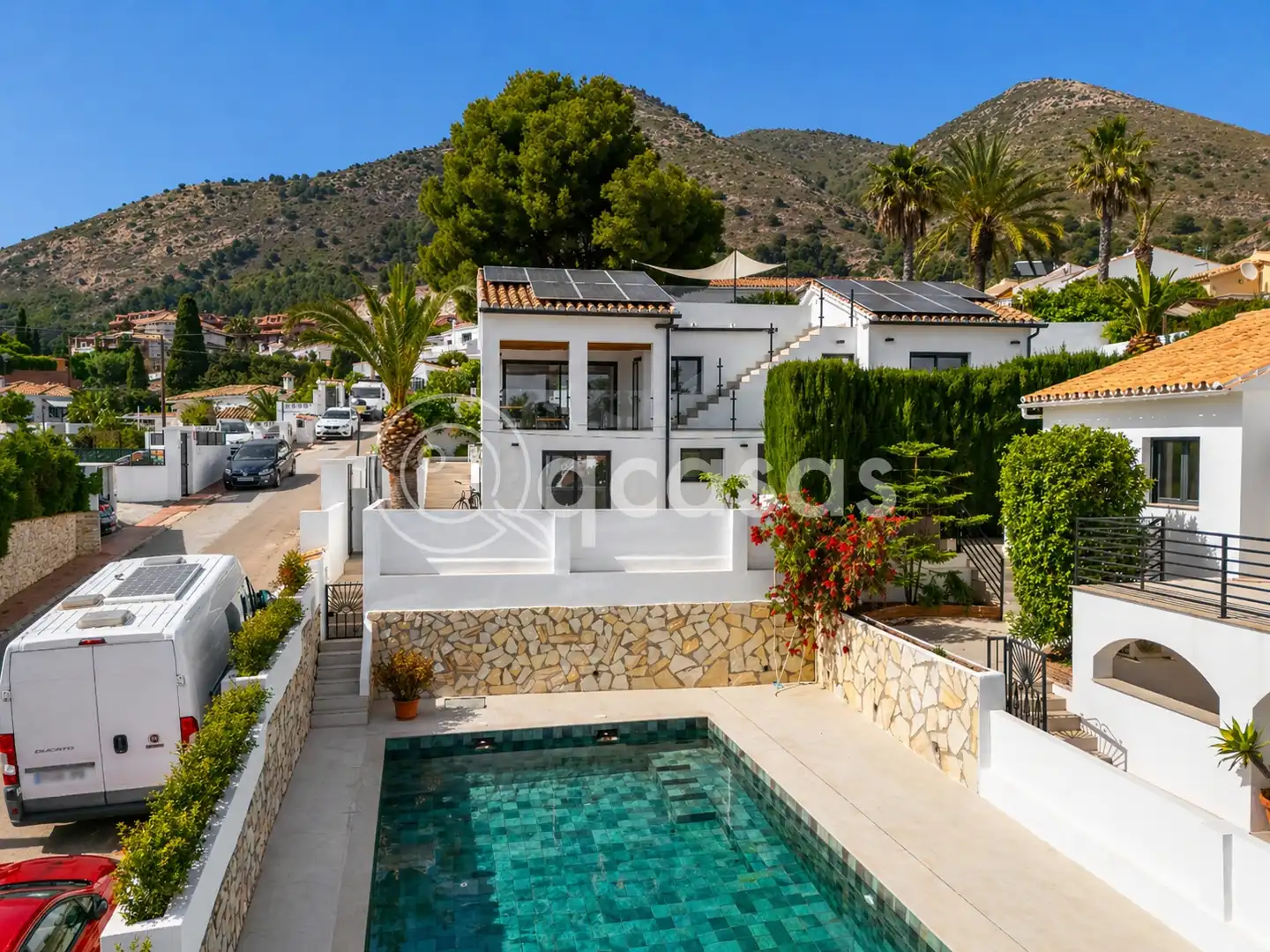 Vista exterior de Casa o chalet en venta en Benalmádena con Aire acondicionado, Calefacción y Jardín privado