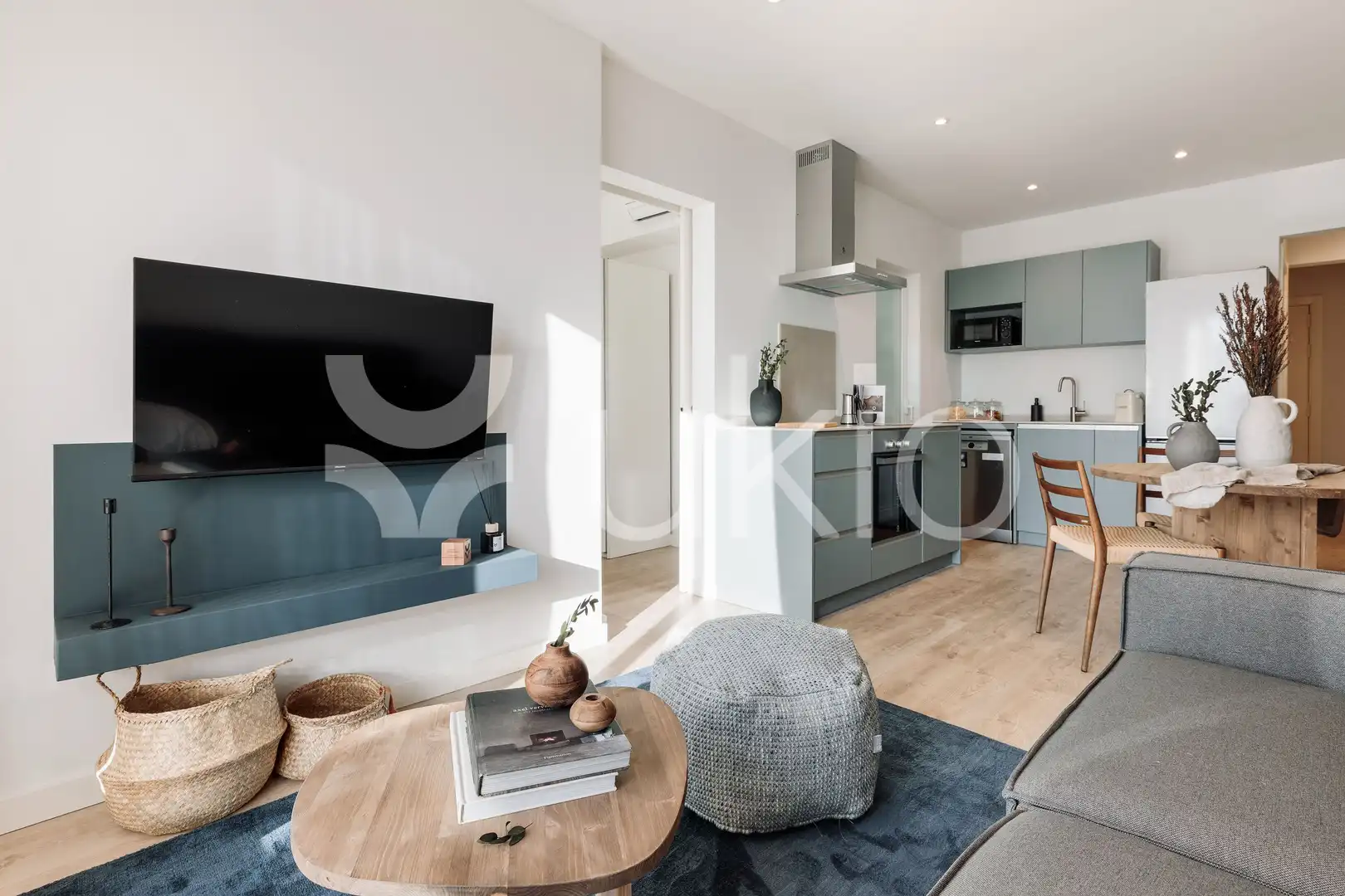 Living room of Attic for rent in Barcelona  with Air Conditioner, Heating and Terrace
