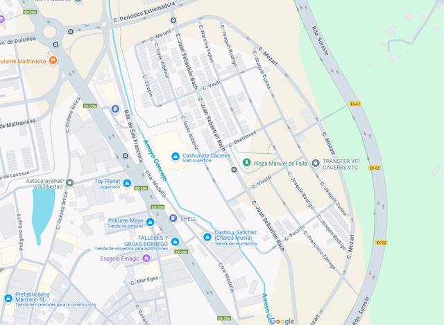 Terreno residencial en Venta en Calle Chopin en Nuevo Cáceres