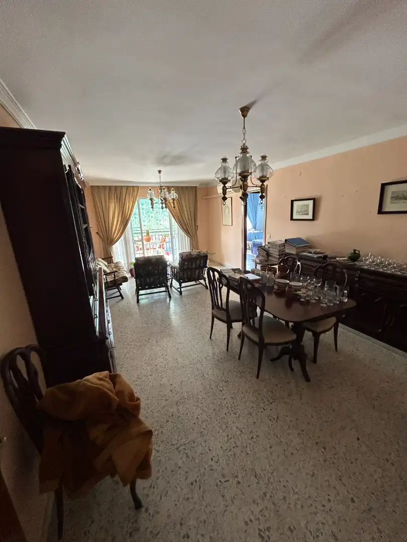 Dining room of Flat for sale in Vélez-Málaga  with Air Conditioner, Terrace and Furnished