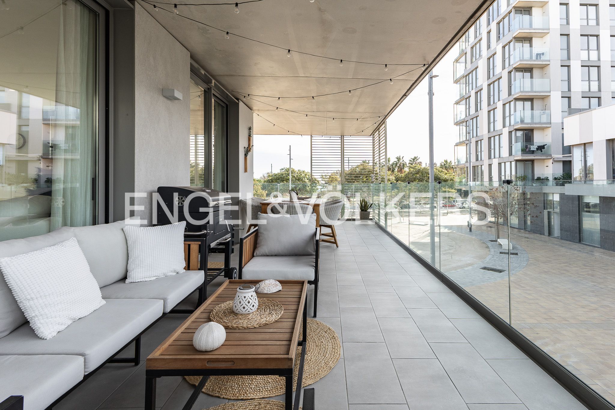 Terrace of Apartment for sale in Mataró  with Air Conditioner, Heating and Parquet flooring