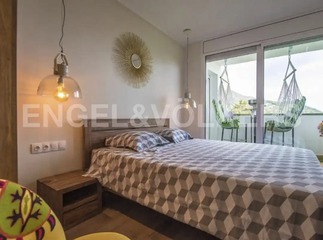 Bedroom of Flat for rent in Sitges  with Air Conditioner, Heating and Parquet flooring