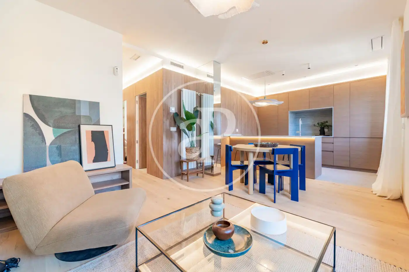 Living room of Flat for sale in Madrid  with Air Conditioner and Heating