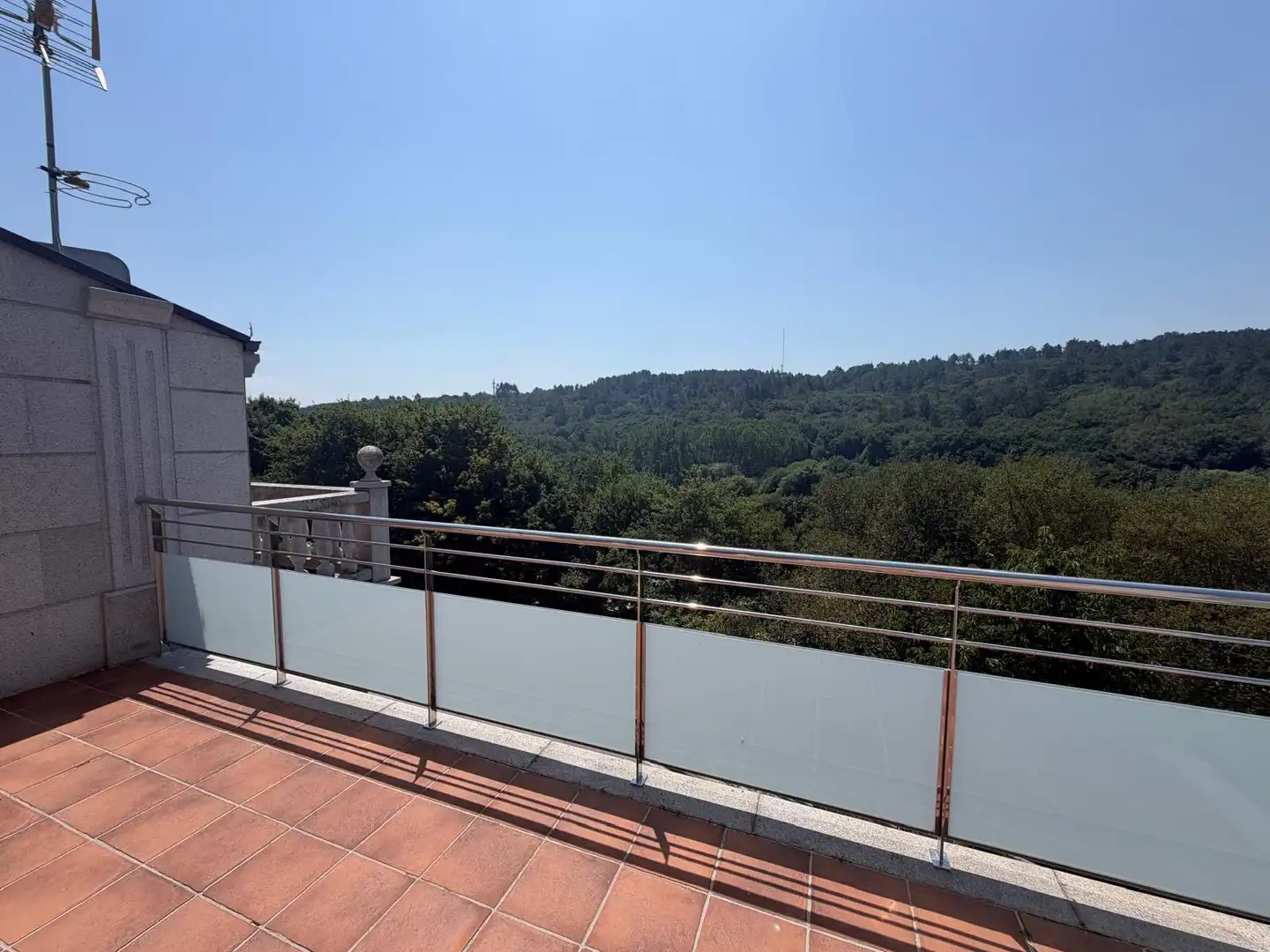 Terraza de Casa o chalet de alquiler en Lugo con Calefacción, Jardín privado y Parquet