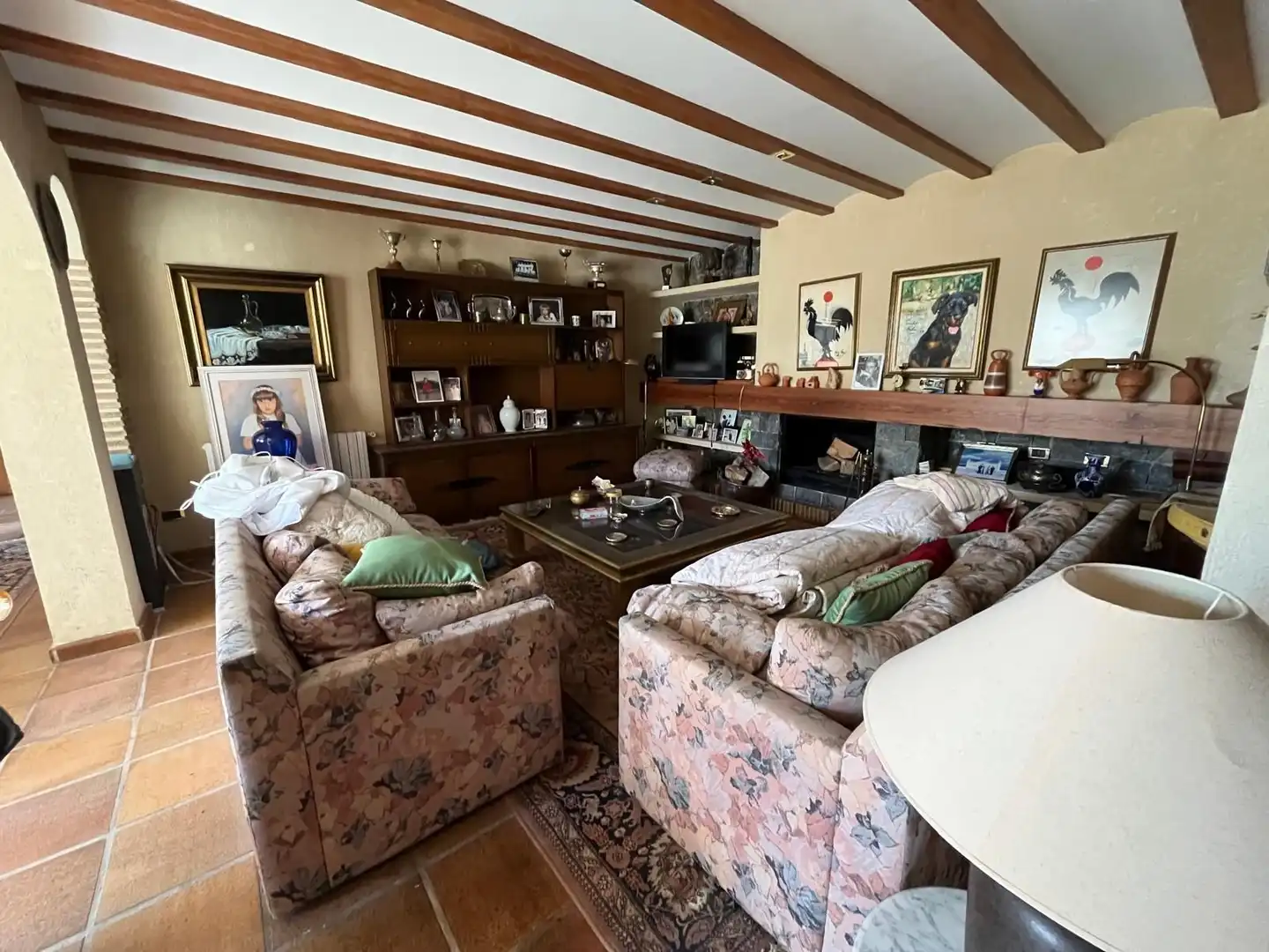 Sala d'estar de Casa o xalet en venda en L'Alfàs del Pi amb Calefacció, Jardí privat i Terrassa