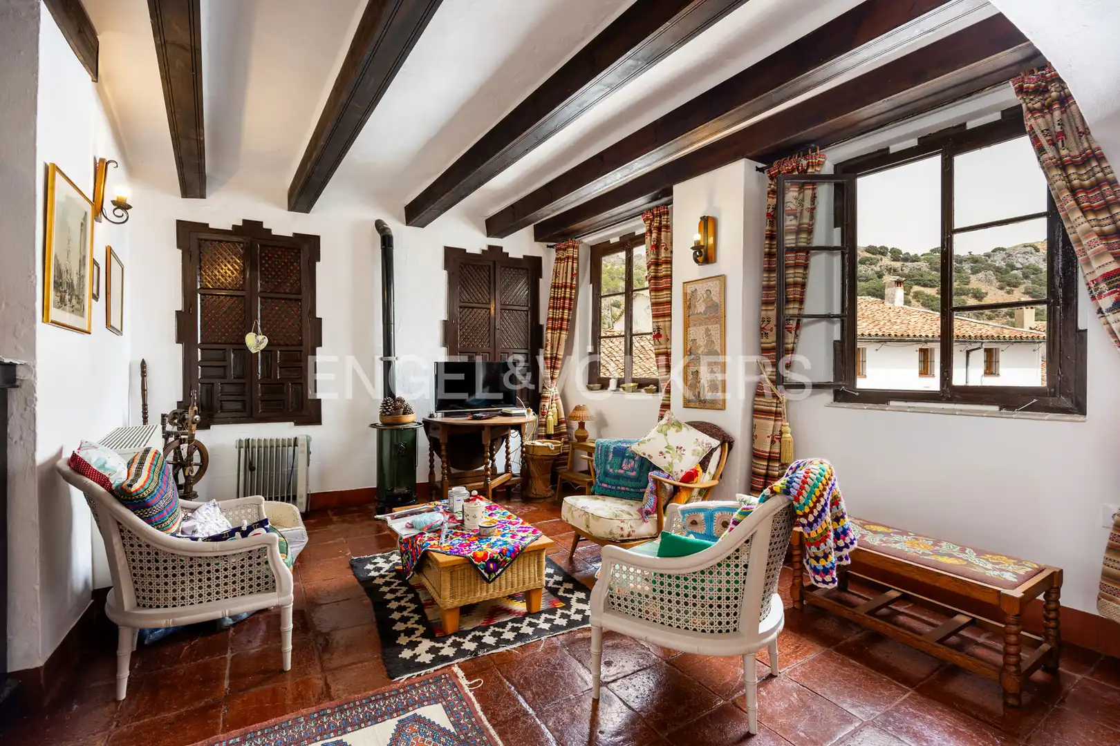 Sala de estar de Casa o chalet en venta en Grazalema con Calefacción y Balcón