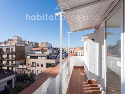 Vista exterior de Àtic en venda en  Barcelona Capital amb Aire condicionat, Calefacció i Parquet