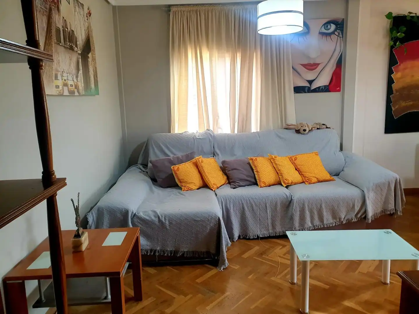 Sala de estar de Piso en venta en Ávila con Parquet y Amueblado