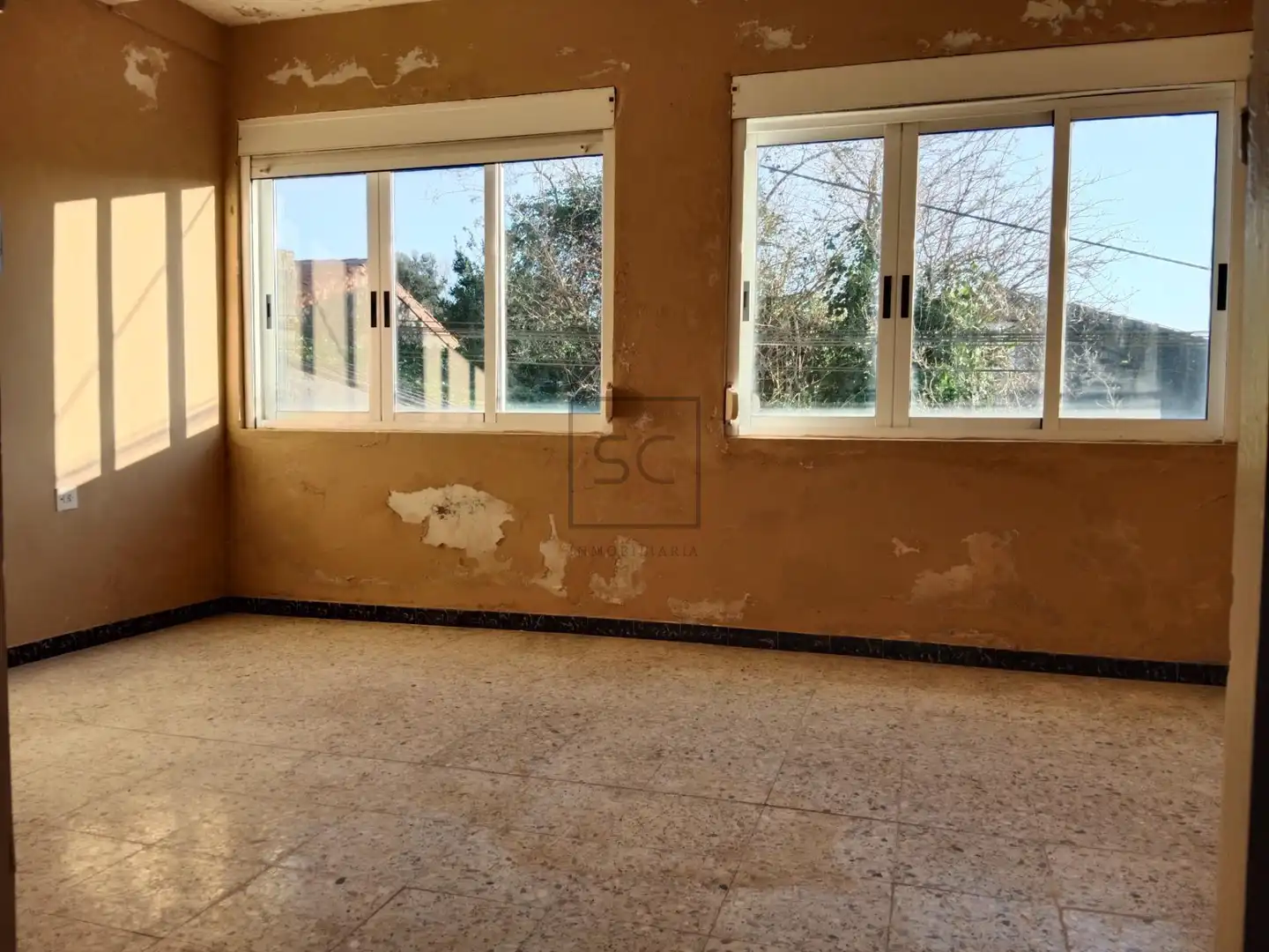 Sala de estar de Casa adosada en venta en Mugardos con Terraza