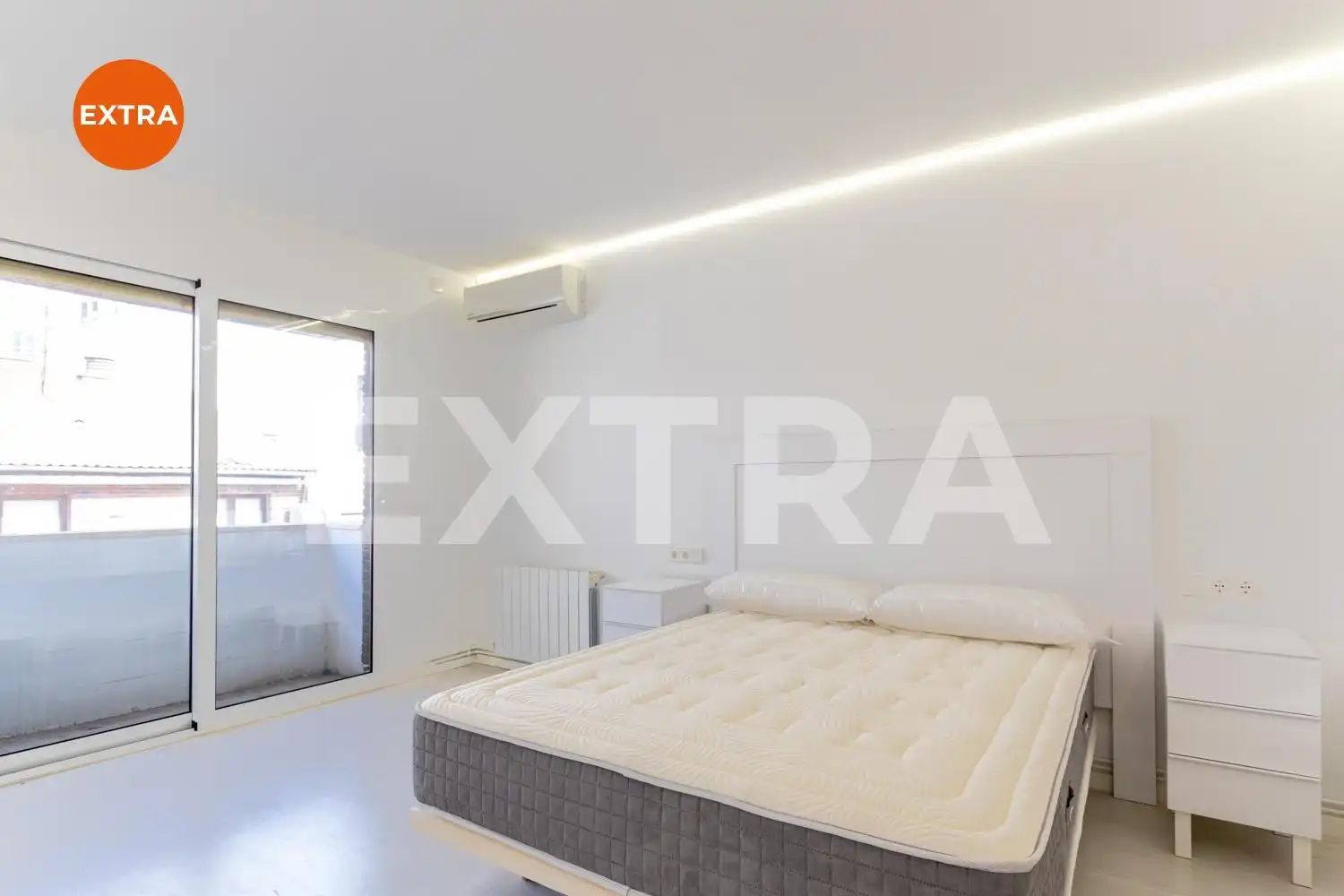 Schlafzimmer von Wohnungen zur Miete in Madrid mit Klimaanlage, Heizung und Möbliert