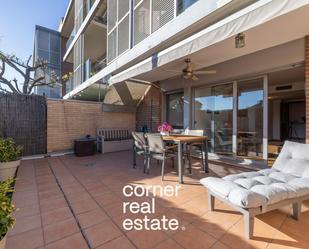 Vista exterior de Planta baixa en venda en Sant Cugat del Vallès amb Aire condicionat, Calefacció i Jardí privat