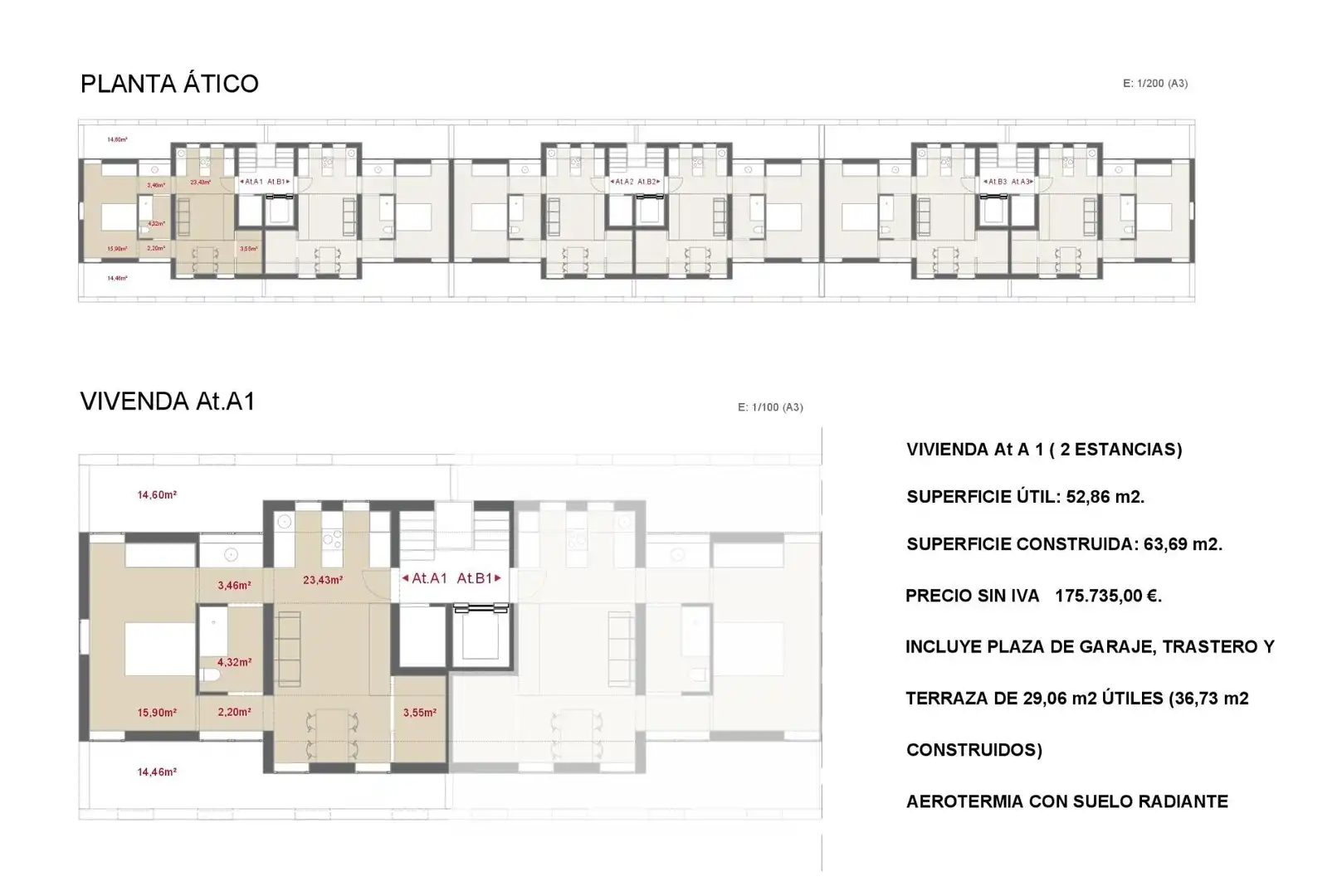 Wohnung zum Verkauf in Ames mit Heizung, Terrasse und Abstellraum