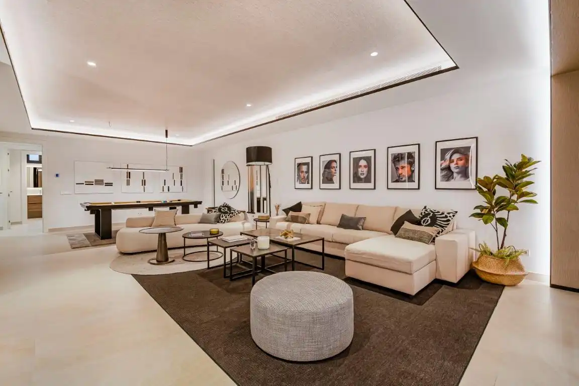 Living room of Houses for sale in Marbella  with Air Conditioner, Heating and Private garden