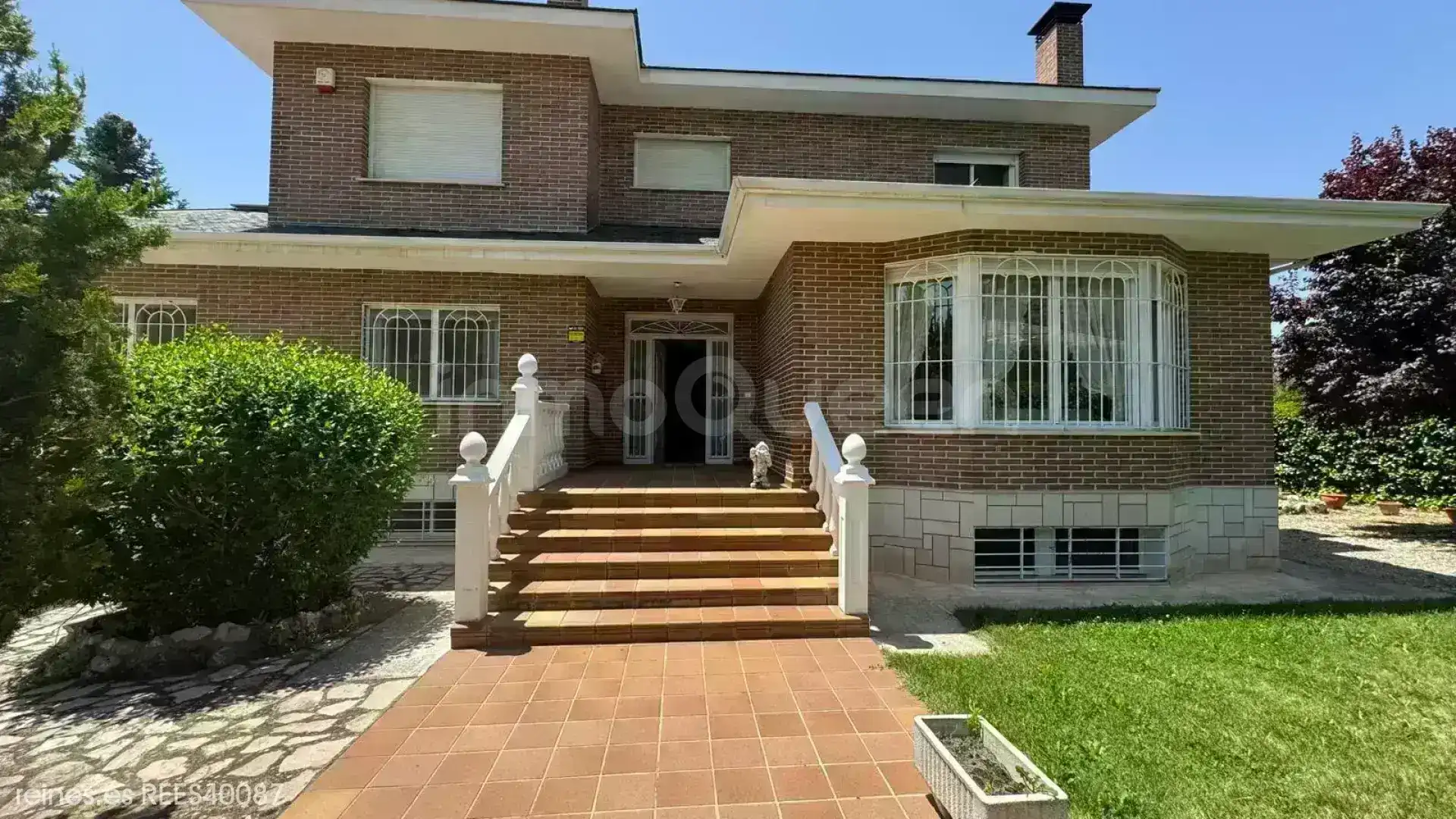 Vista exterior de Casa o chalet en venta en Villar del Olmo con Calefacción, Jardín privado y Terraza