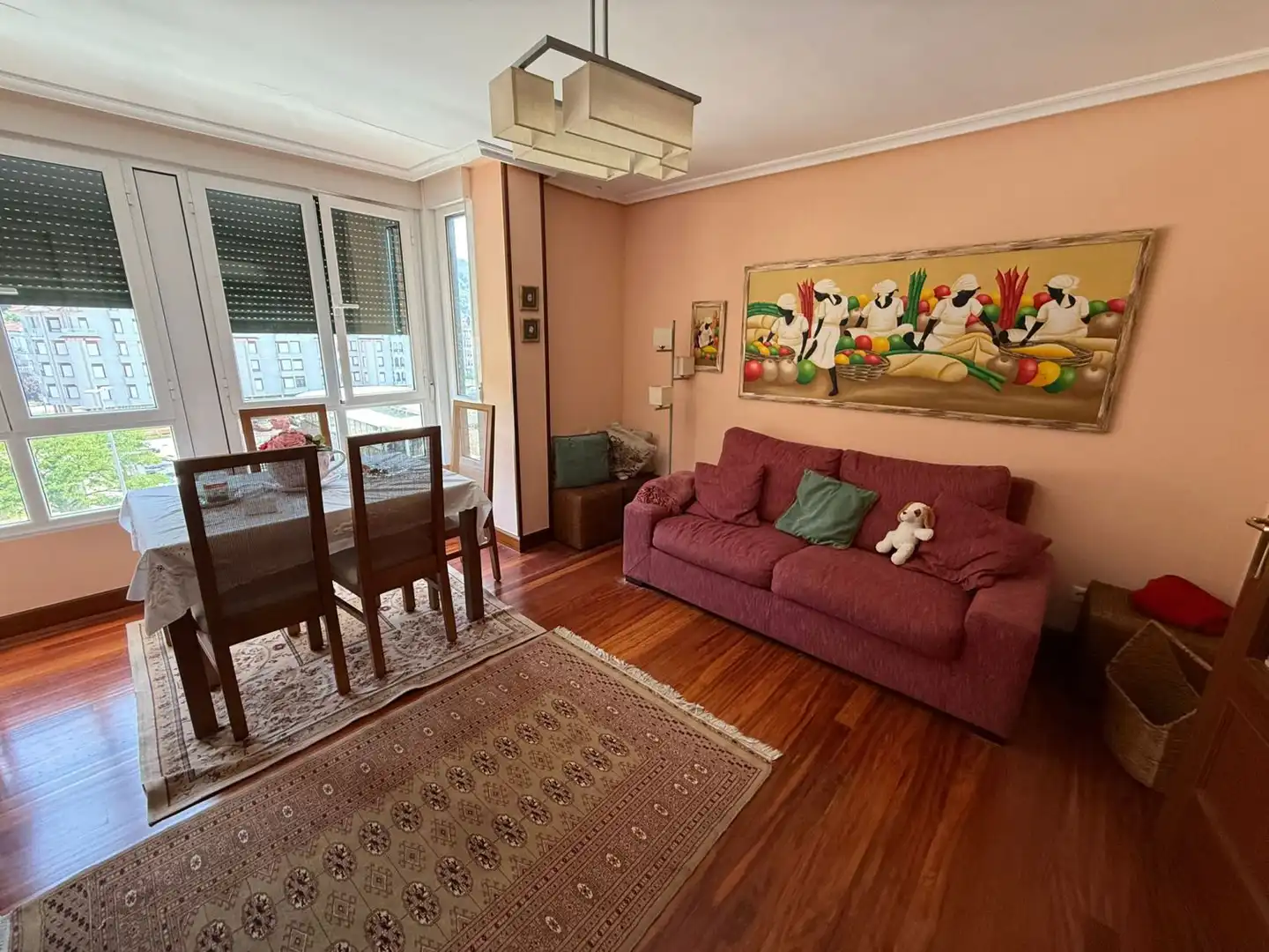 Living room of Flat for sale in Santoña  with Heating, Parquet flooring and Terrace