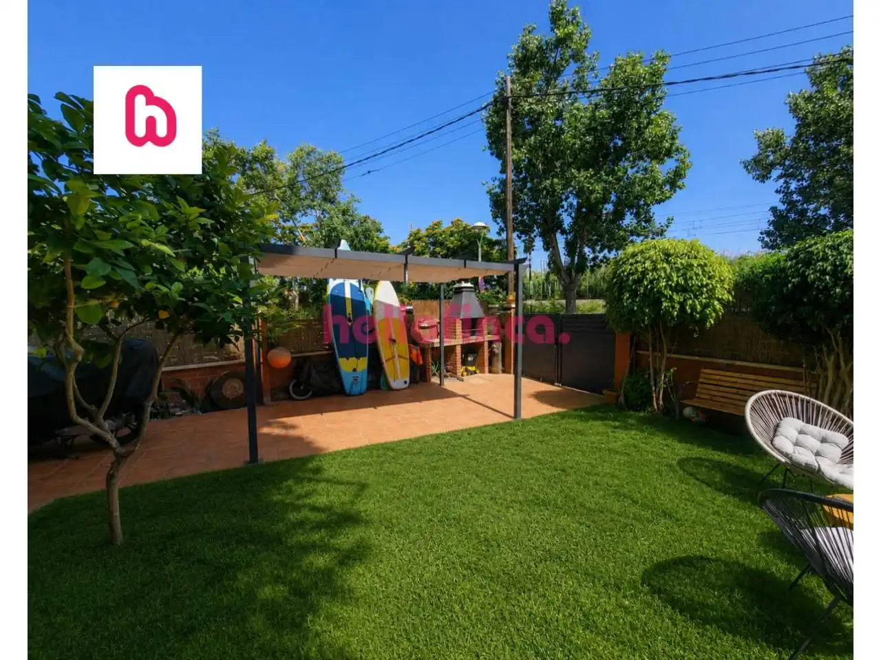 Garden of Flat for sale in Vilanova i la Geltrú  with Air Conditioner, Heating and Private garden