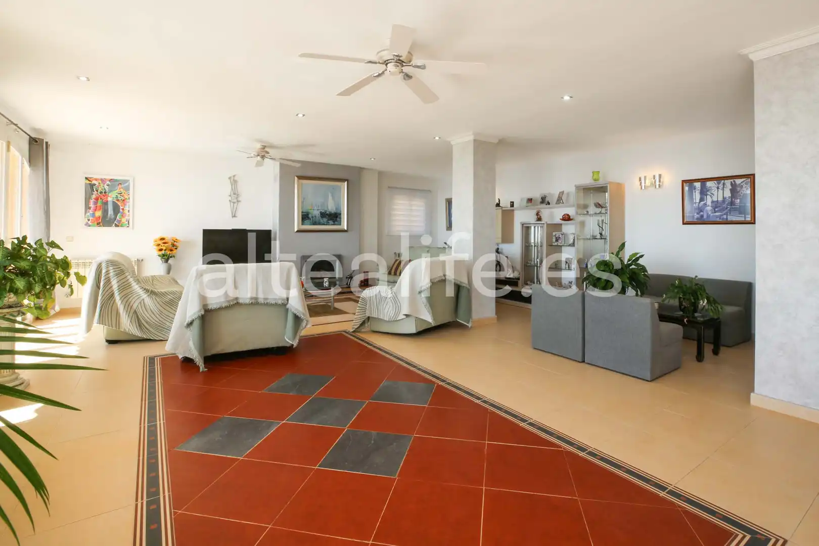 Sala de estar de Casa o chalet en venta en Altea con Aire acondicionado, Calefacción y Jardín privado