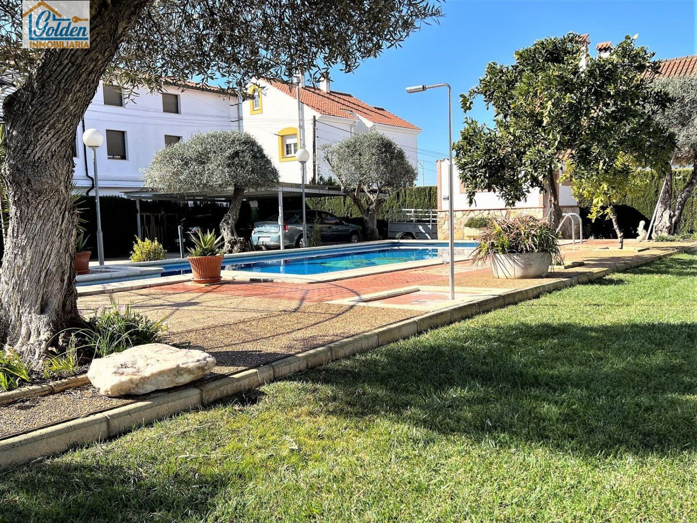 Swimming pool of House or chalet for sale in Don Benito  with Air Conditioner, Private garden and Terrace