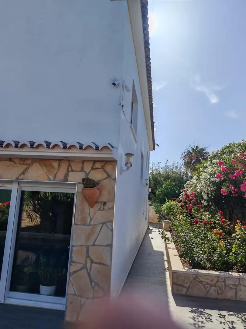 Vista exterior de Casa o xalet en venda en Calpe / Calp amb Aire condicionat, Calefacció i Jardí privat