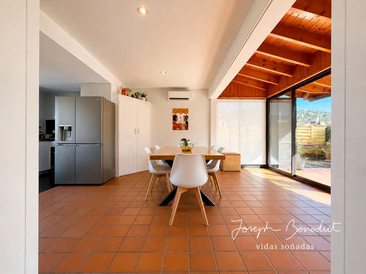Dining room of Houses for sale in Torrelles de Llobregat  with Air Conditioner, Heating and Private garden