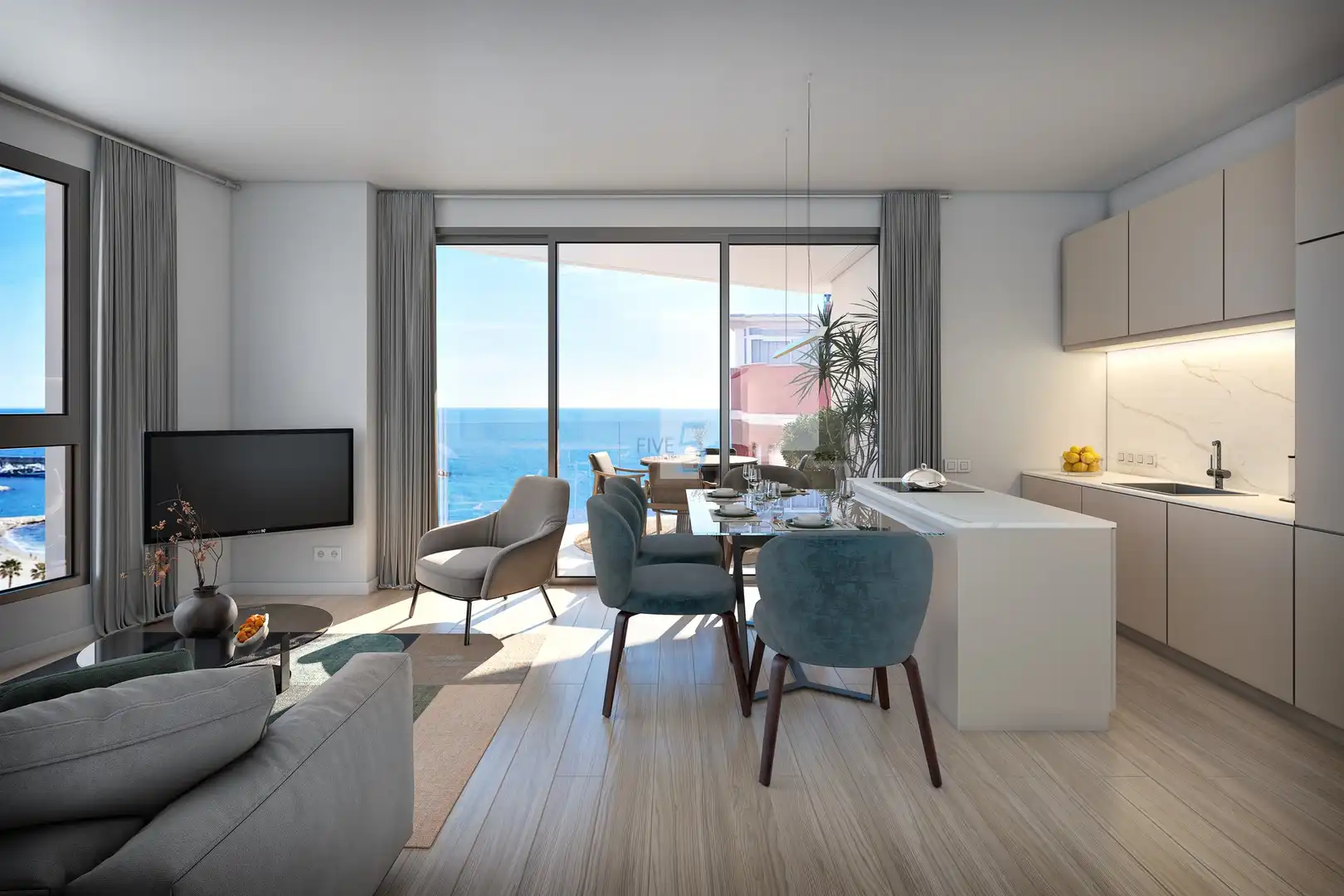 Sala d'estar de Àtic en venda en Villajoyosa / La Vila Joiosa amb Piscina