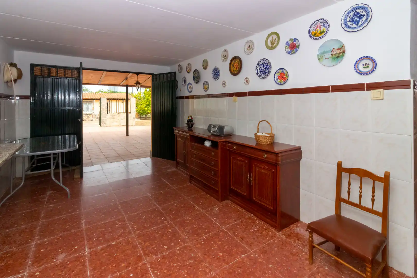 Küche von Haus oder Chalet zum Verkauf in Badajoz mit Klimaanlage, Abstellraum und Schwimmbad