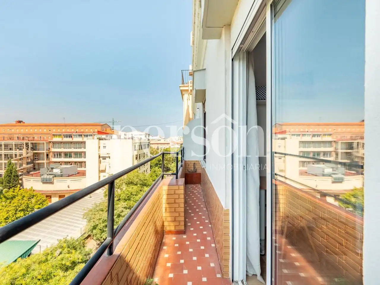 Terrasse von Wohnung zur Miete in Valencia mit Klimaanlage, Terrasse und Möbliert