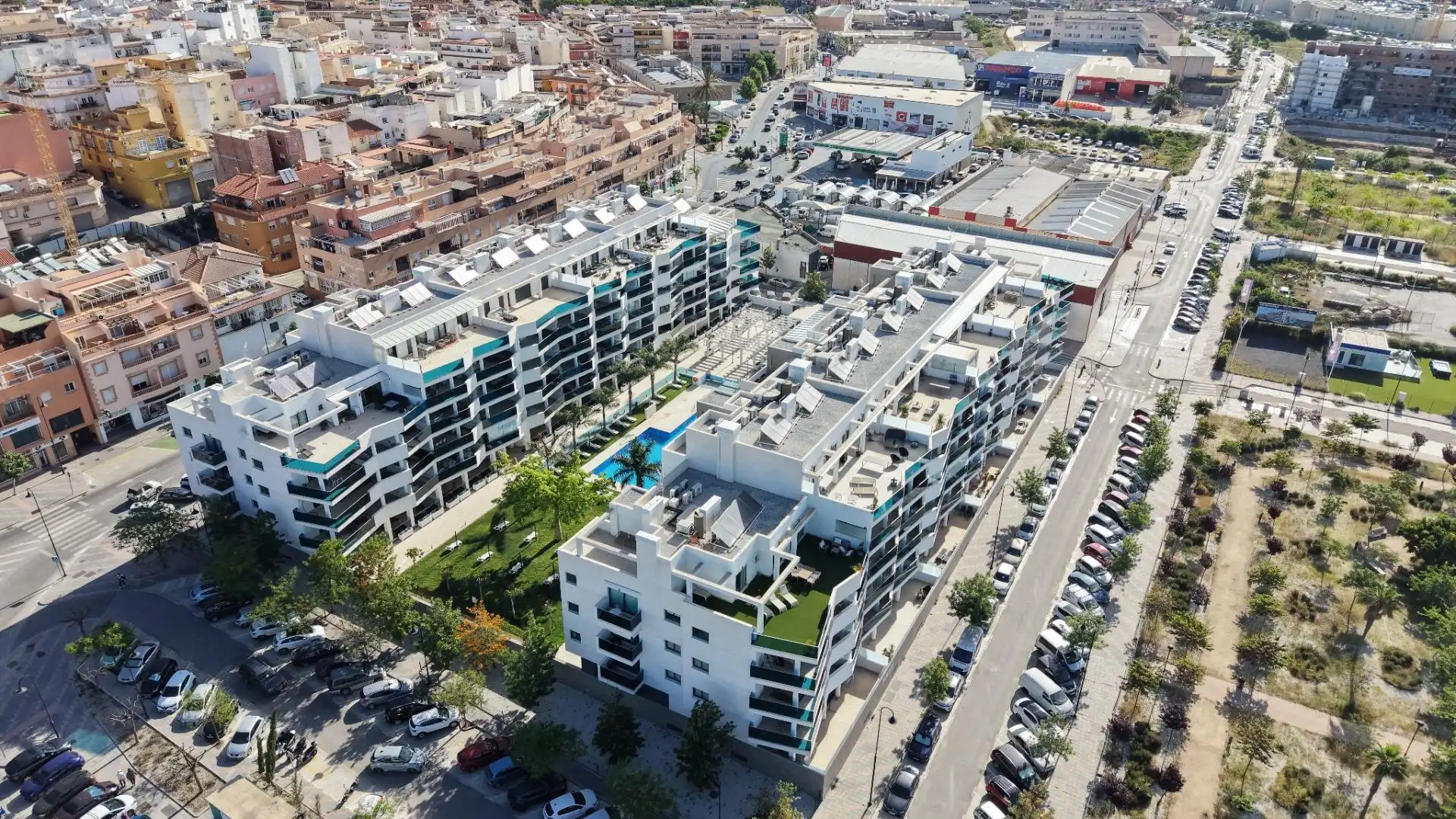 Exterior view of Apartments for sale in Mijas  with Air Conditioner, Private garden and Terrace