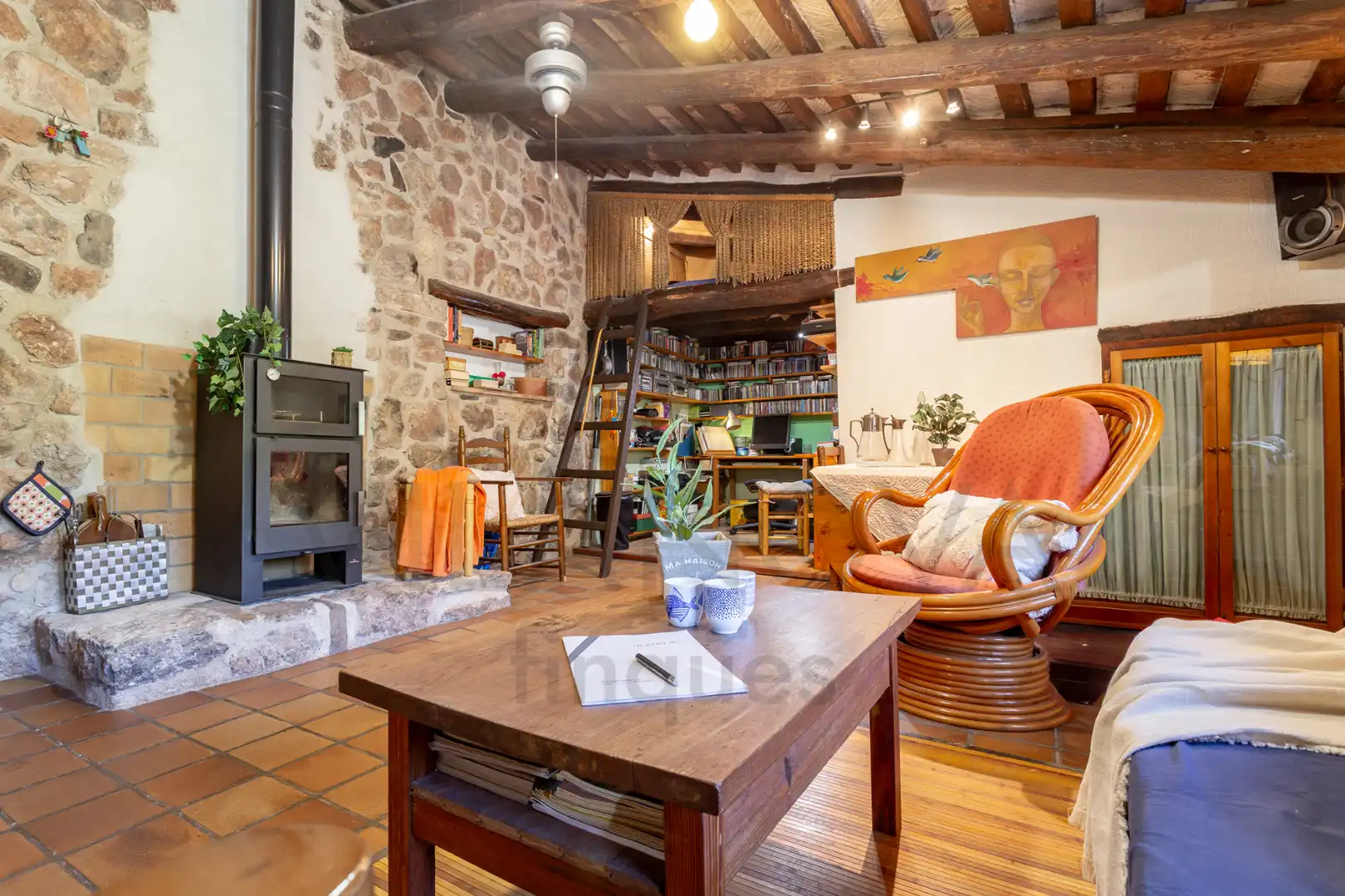 Sala de estar de Finca rústica en venta en Mont-ral con Calefacción