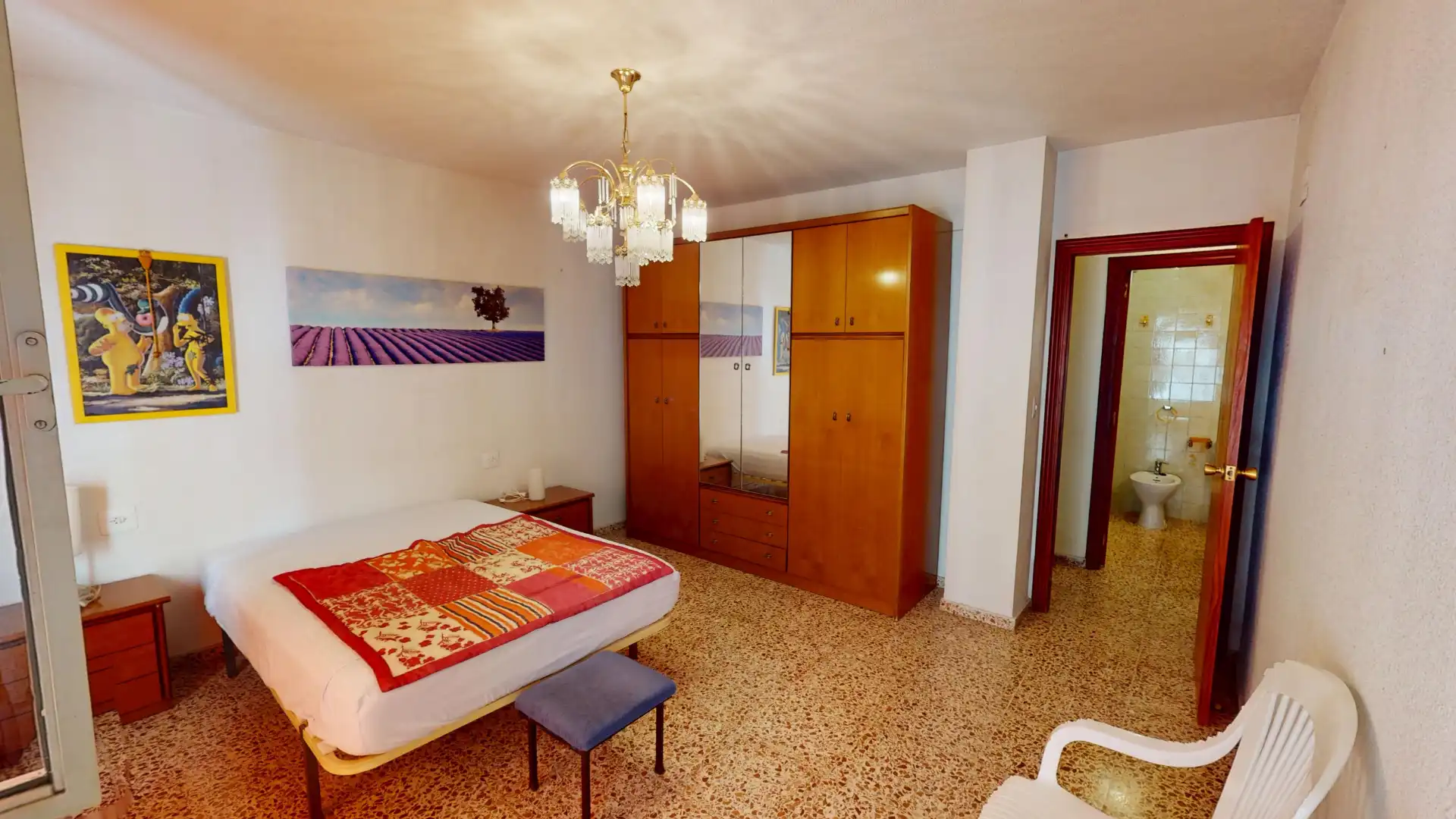 Bedroom of Flat for sale in Elche / Elx  with Furnished and Balcony