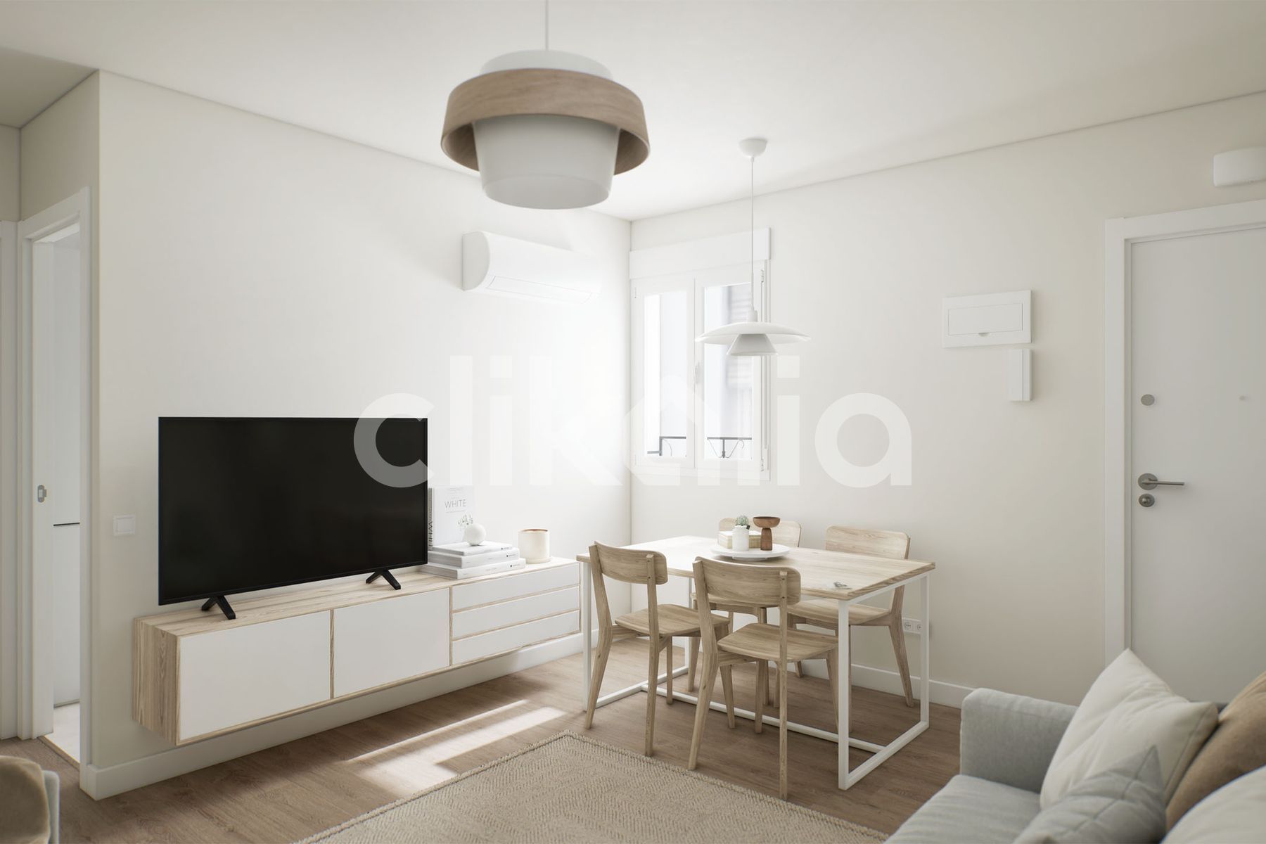 Living room of Flat for sale in  Madrid Capital  with Air Conditioner and Heating