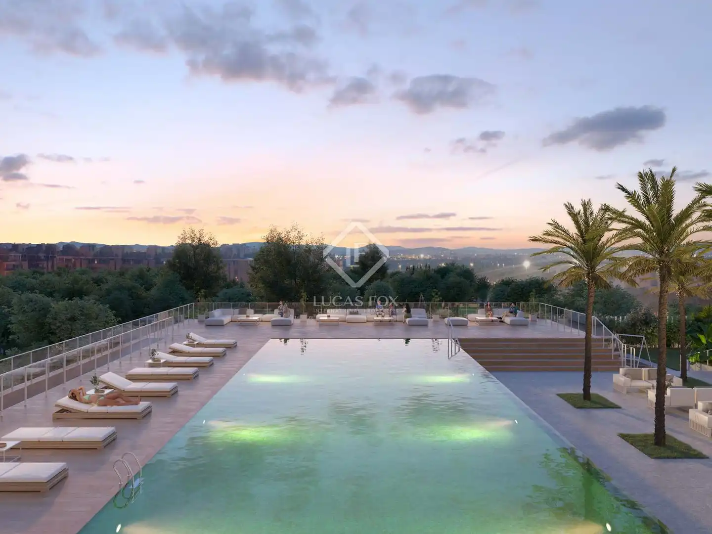 Schwimmbecken von Dachboden zum Verkauf in Valencia mit Klimaanlage, Heizung und Terrasse
