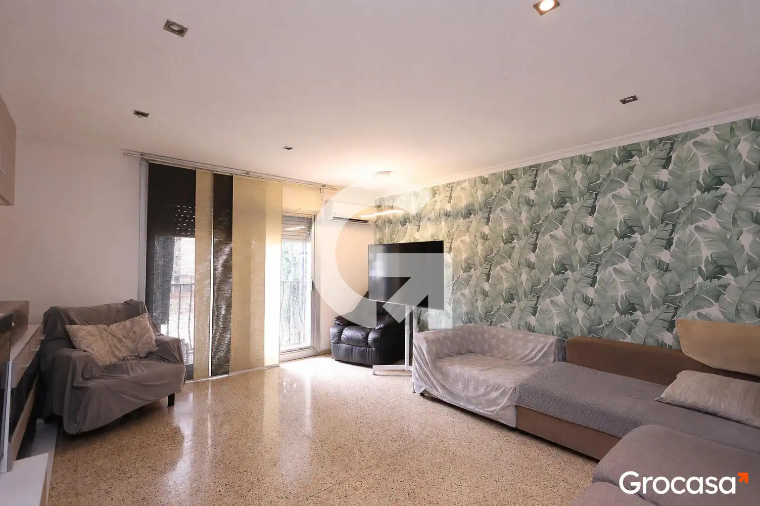 Sala de estar de Piso en venta en Terrassa con Aire acondicionado, Calefacción y Horno