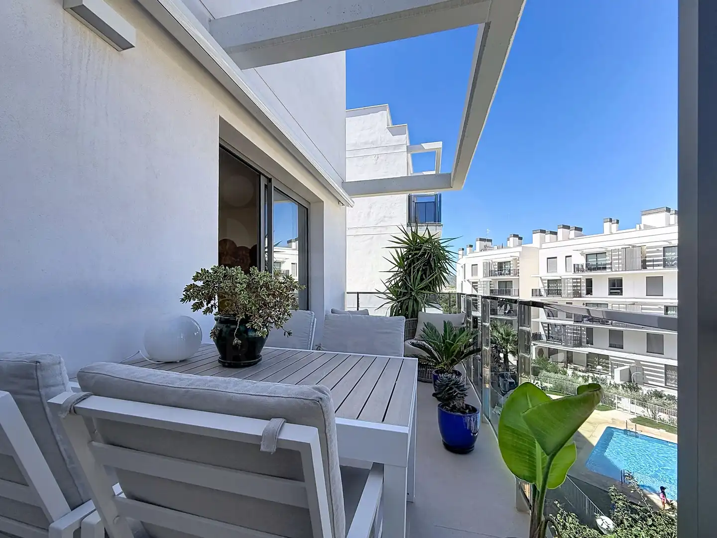 Balcony of Flat for sale in Dénia  with Air Conditioner, Heating and Swimming Pool