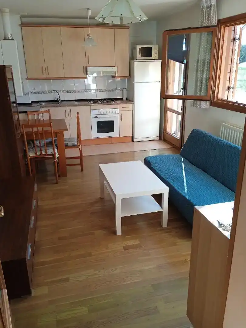 Wohnzimmer von Wohnungen zur Miete in Jaca mit Parkett, Abstellraum und Schwimmbad