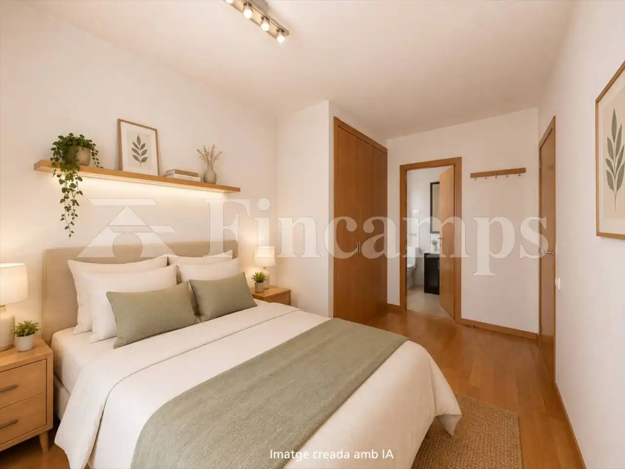 Schlafzimmer von Dachboden zum Verkauf in Terrassa mit Klimaanlage, Heizung und Parkett