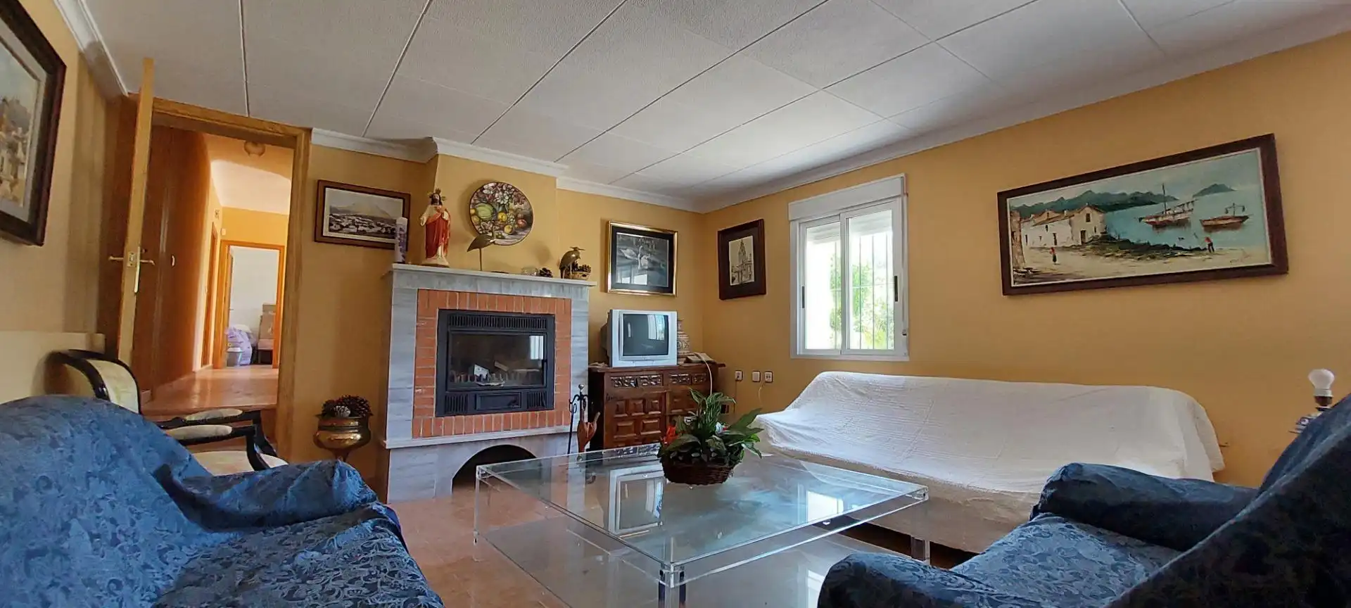 Sala de estar de Finca rústica en venta en Nerpio con Jardín privado, Terraza y Amueblado