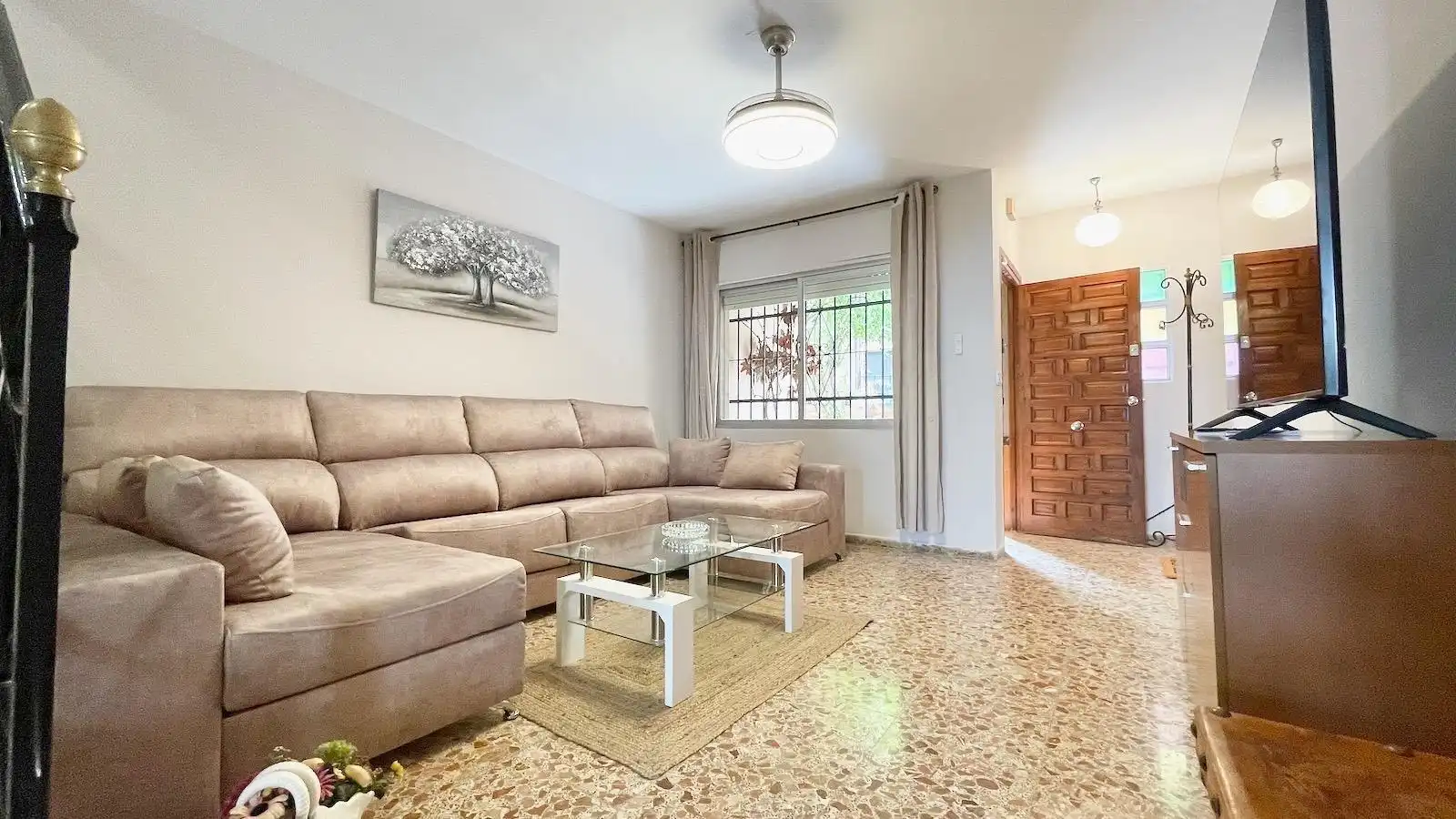 Living room of Houses for sale in Mijas  with Air Conditioner, Private garden and Terrace