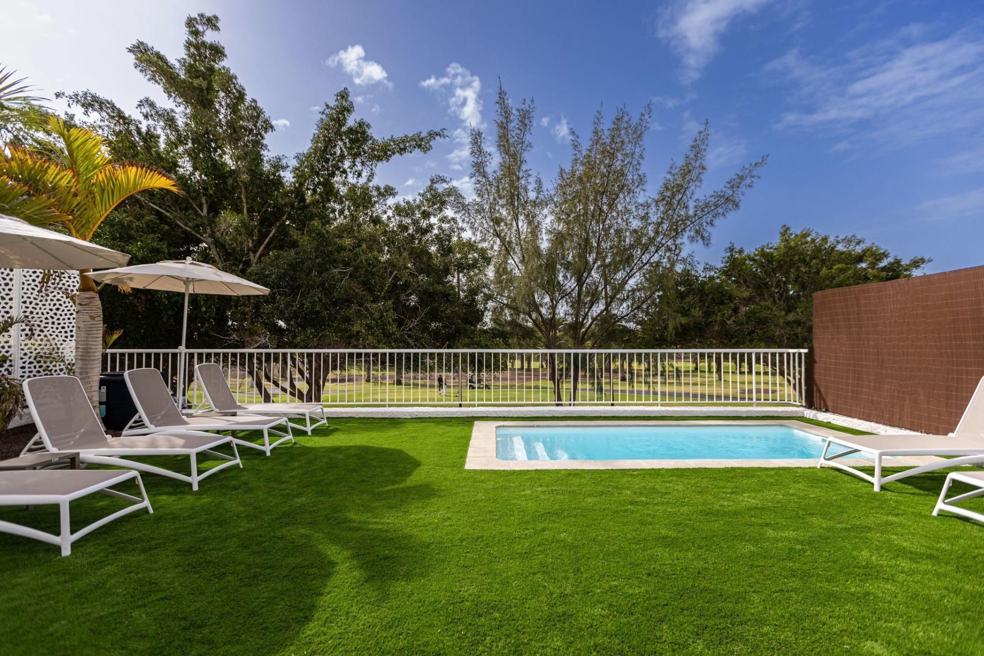 Piscina de Casa o xalet de lloguer en San Bartolomé de Tirajana amb Aire condicionat, Jardí privat i Terrassa